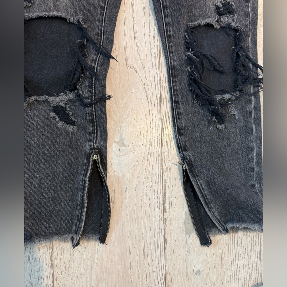 Excellent Condition One Teaspoon Freebird High Waist Skinny Black Jeans Size: 29 - Picture 10 of 14